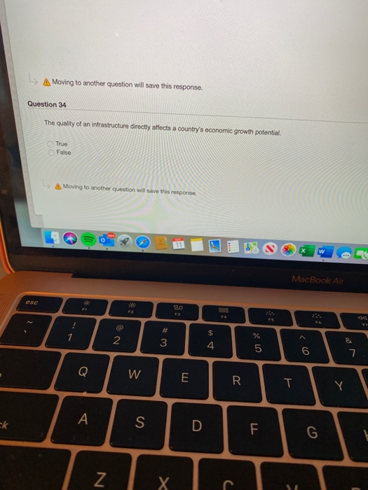 Moving to another question will save this