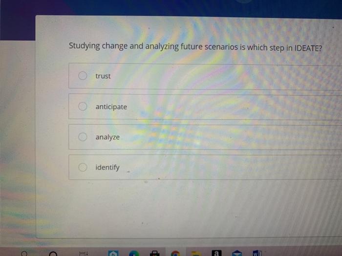 Studying change and analyzing future scenarios is