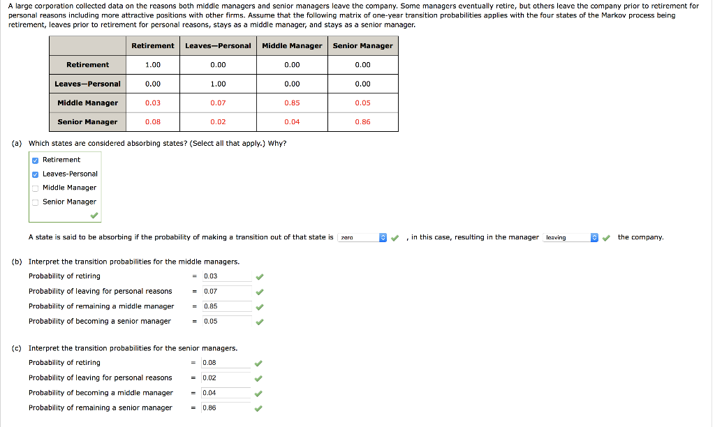 Can you help me with part D and E please A large