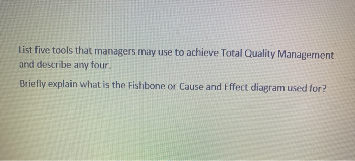 List five tools that managers may use to achieve