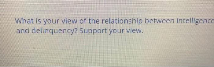 What is your view of the relationship between