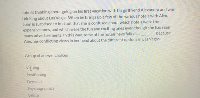 John is thinking about going on his first