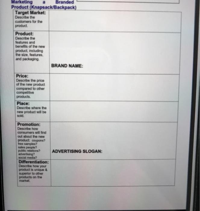 Marketing Branded Product (Knapsack/Backpack)