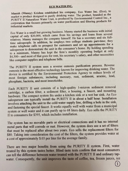 Please answer the following case study acording