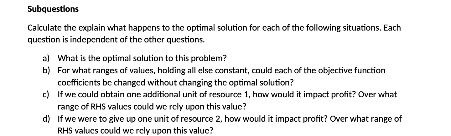 Please show all steps and solution in excel