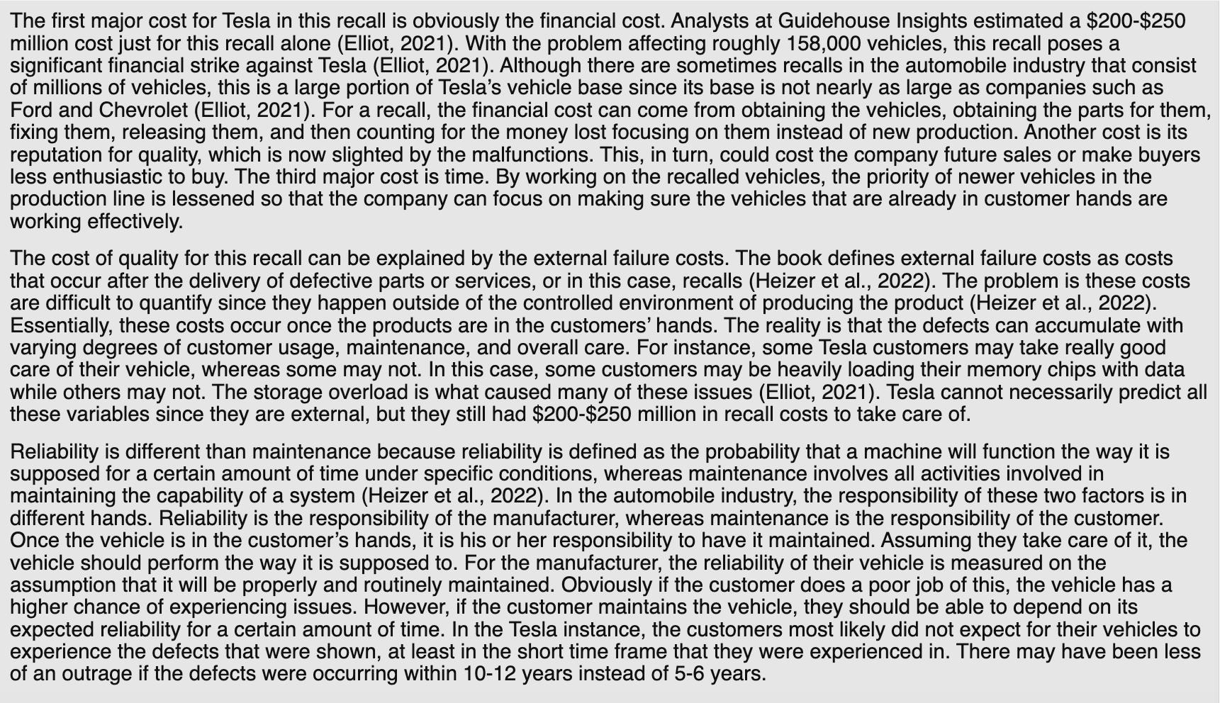 Critically analyze the attached post about Tesla