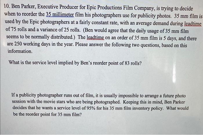 please answer the questions and show your work