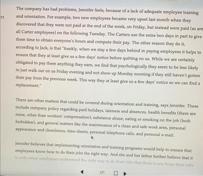 Read the Continuing Case at the end of Chapter 8