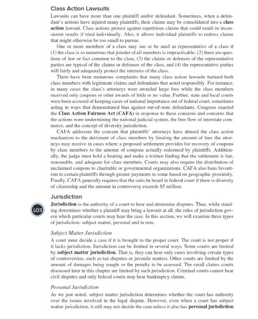 A court can only hear a case over which it has