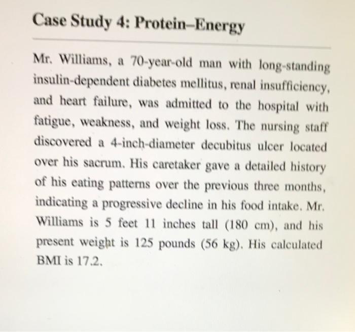 Answer the case study questions (be specific)