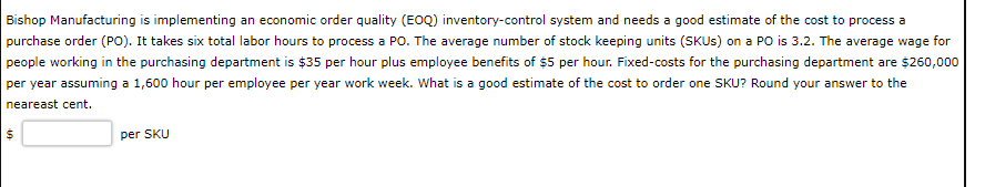 I will rate you, thanks a Bishop Manufacturing is