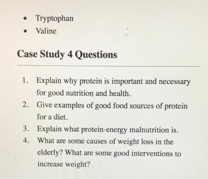 Answer the case study questions (be specific)