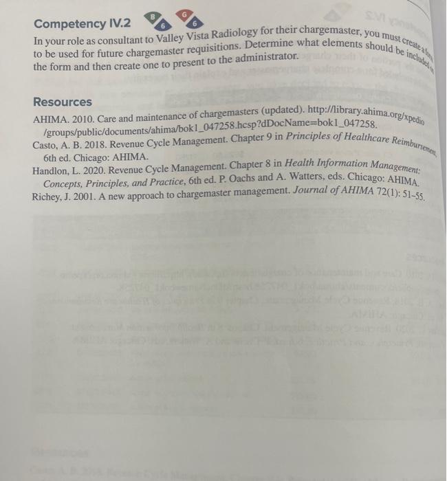 Competency IV.2 In your role as consultant to