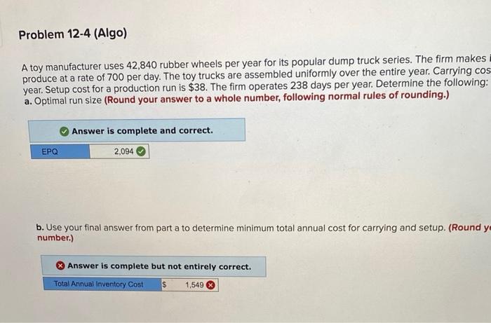A toy manufacturer uses 42,840 rubber wheels per