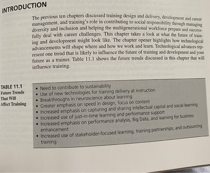 Discuss the future trends that will affect