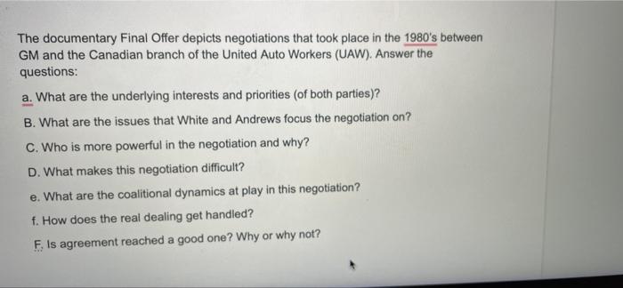 plsssss its a documentary The documentary Final