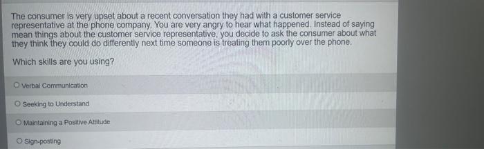 The consumer is very upset about a recent