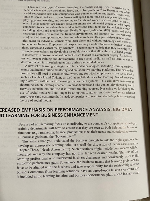 Discuss the future trends that will affect