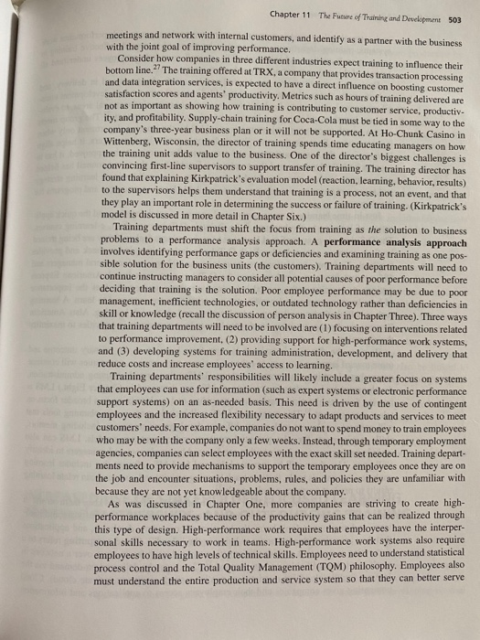 Discuss the future trends that will affect