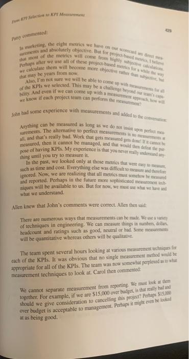 The Need for Project Managment Metrics (E) in