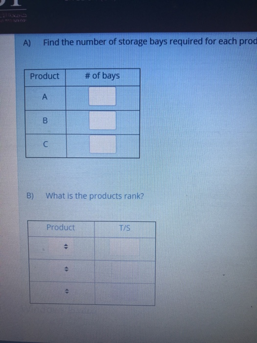 Facility planning A warehouse is planned to hold