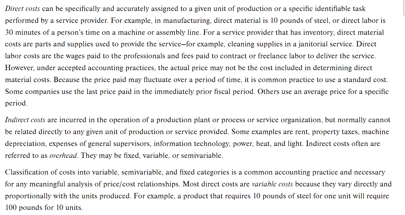 10 - Price and Cost Management Q1. Chapter 10