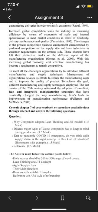 ... 7:101 Safari Assignment 3 2 WIRTS This