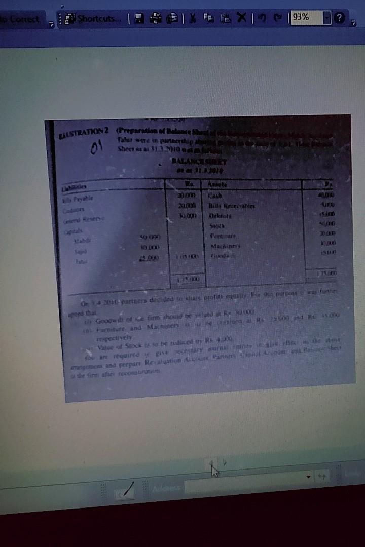 tontext Shortcuts 93% ? 7 LUSTRATION Preparation