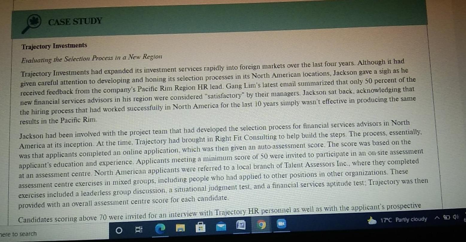 can u please do it right now CASE STUDY