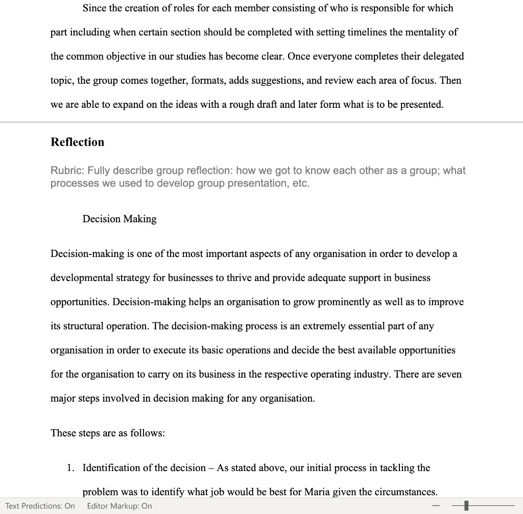 Please help me fix the decision-making, I need