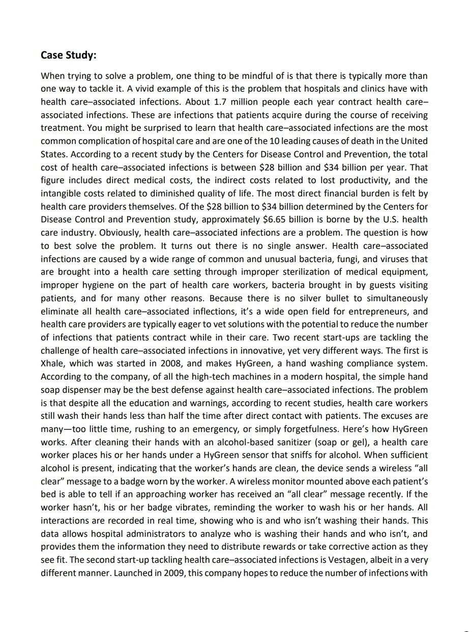 Case Study: When trying to solve a problem, one