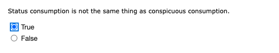Status consumption is not the same thing as