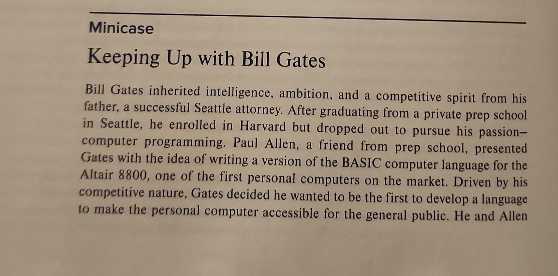 please answer the two questions. Keeping Up with