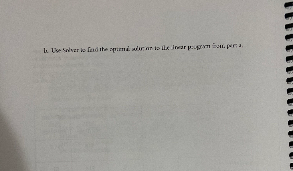 Use excel, do not copy others answer, thank you.