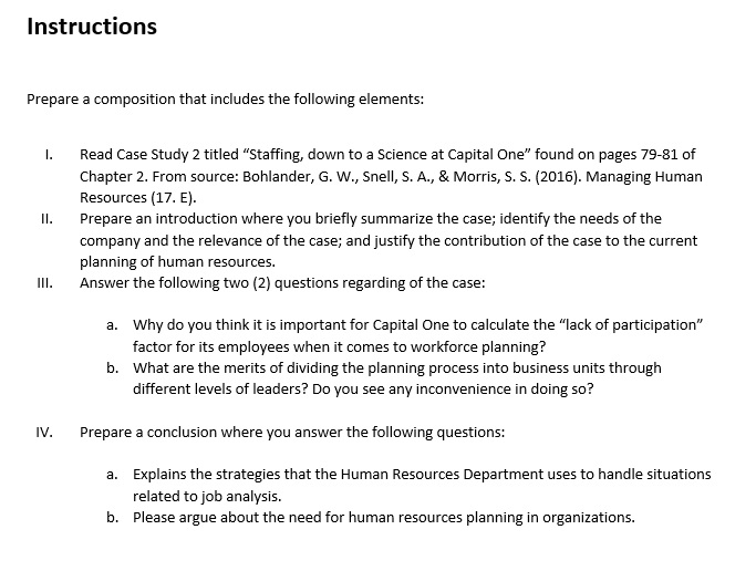 Can you help with human resource planning case