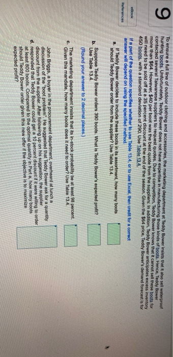 9 To ensure a full line of outdoor clothing and