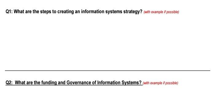 plz answer with details Q1: What are the steps to