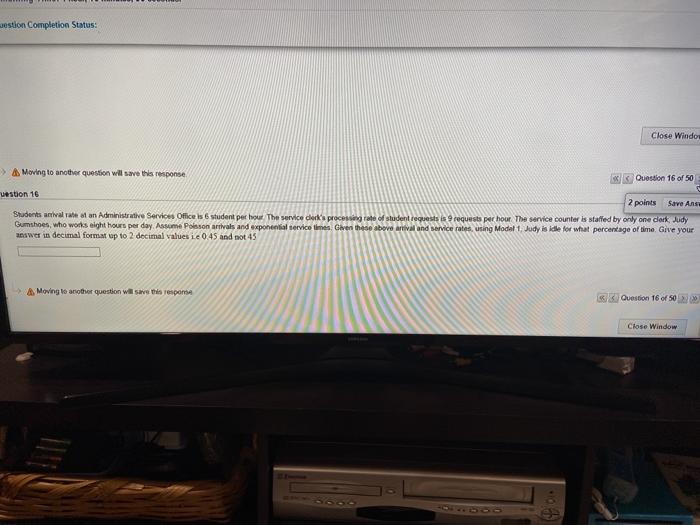 gestion Completion Status: Close Windo > Moving