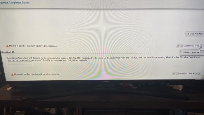 gestion Completion Status: Close Windo > Moving