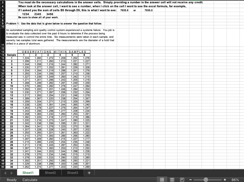 3 You must do the necessary calculations in the