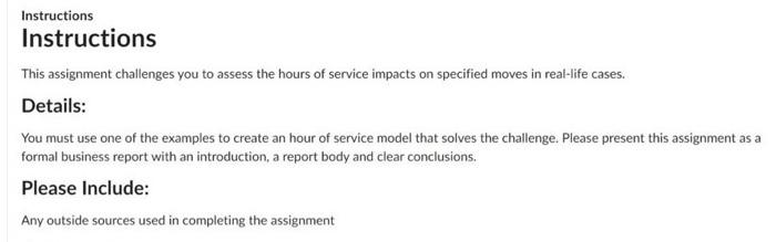 Instructions Instructions This assignment