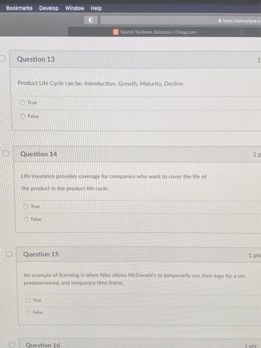 Bookmarks Develop Window Help hccc instructure.c
