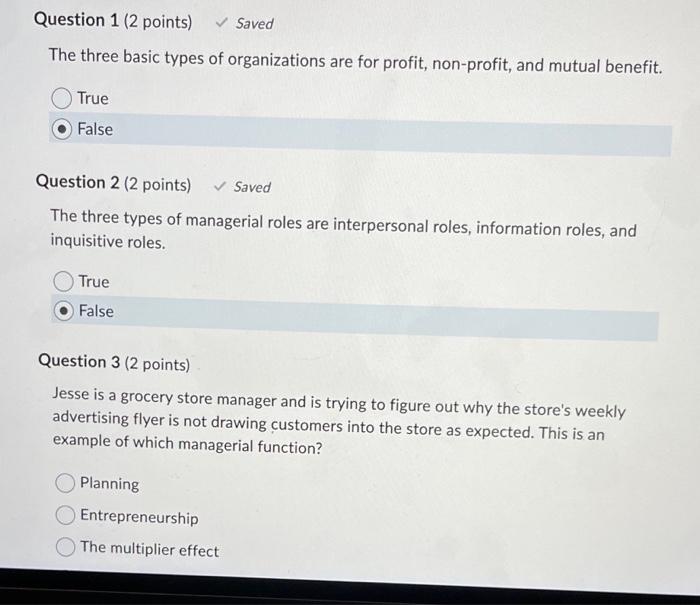 need 1-8 help The three basic types of