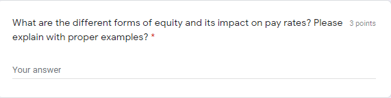 What are the different forms of equity and its