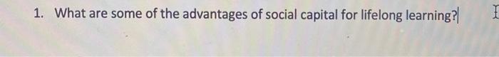 question is for marketing, not OM. 1. What are