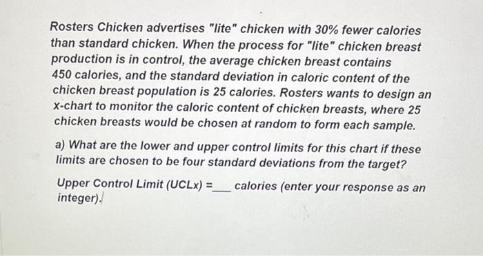 Rosters Chicken advertises "lite" chicken with