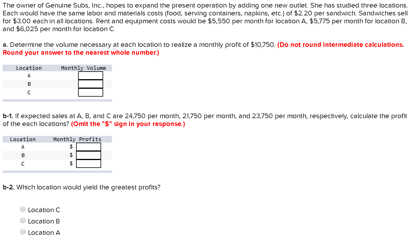 The owner of Genuine Subs, Inc., hopes to expand