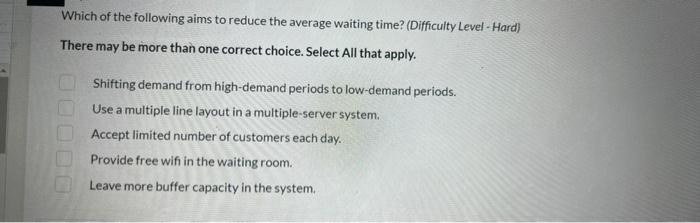 need asap 1 5 points In a single server system,