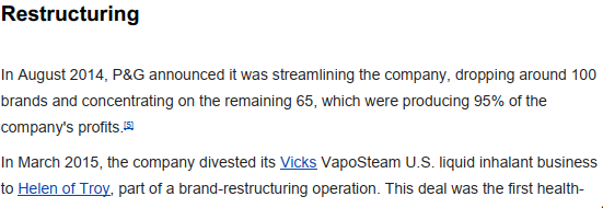 Briefly analyze a company based on the article