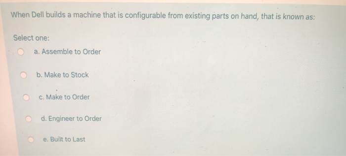 When Dell builds a machine that is configurable
